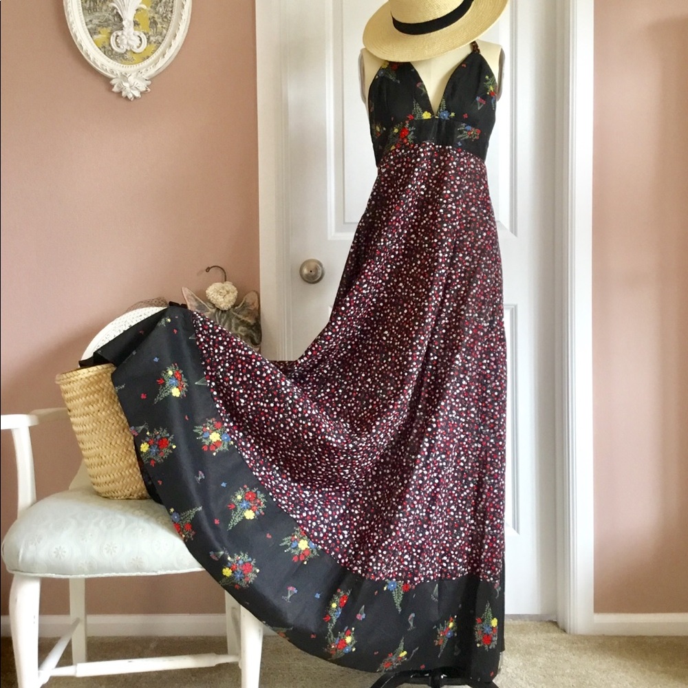 BB DAKOTA 70’s style Circle Maxi Dress